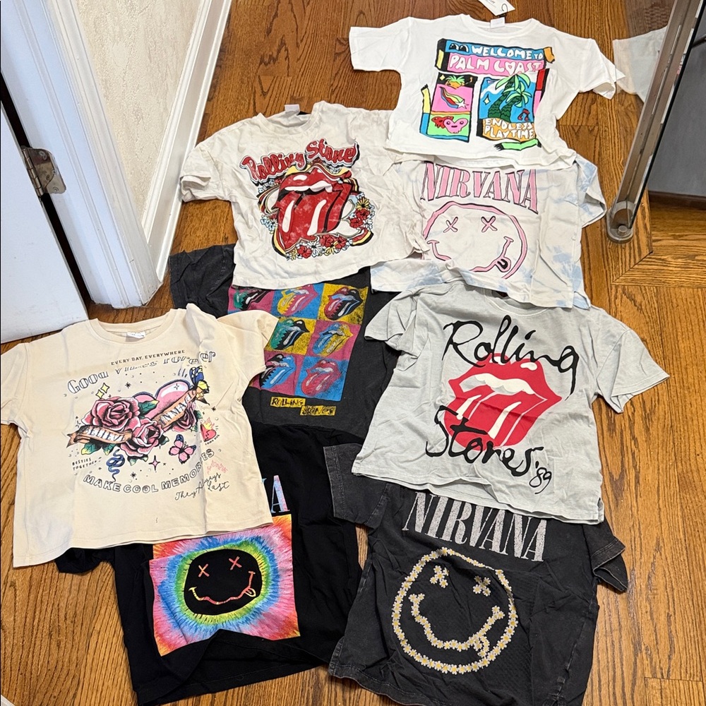 Set of 9 Zara Girls T-Shirts